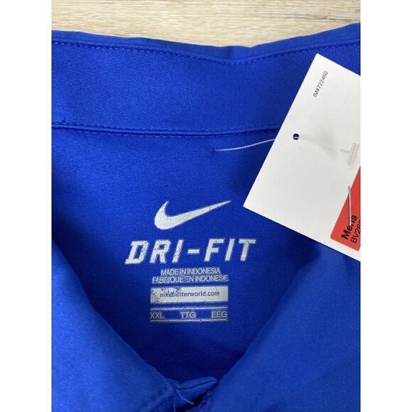Nike Dri-Fit polo shirt men's 2XL Blue Dri-FIT Georgia State GSU NWT Read - Picture 6 of 11